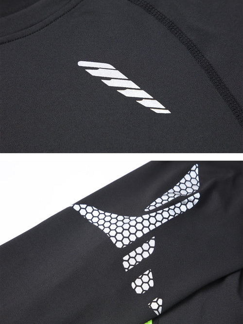 5 Pack Men's Compression Shirts Long Sleeve Workout Gym T-Shirt Running Top Cool Dry Sports Baselayer Undershirts