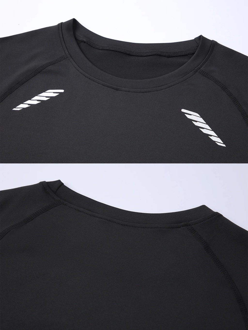 5 Pack Men's Compression Shirts Long Sleeve Workout Gym T-Shirt Running Top Cool Dry Sports Baselayer Undershirts