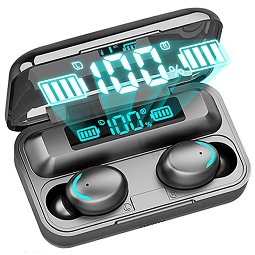 TWS Wireless Earbuds with LED Charging Display, Touch Control & Stereo Sound – Bluetooth In-Ear Headphones for iOS and Android