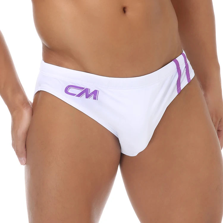Men Swimming Briefs Drawstring Bathing Suit Shorts Summer Beaches Swimwear Comfortable Bulge Pouch Swim Trunks Pools Bathing