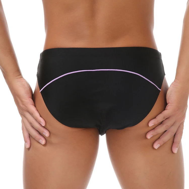 Men Swimming Briefs Drawstring Bathing Suit Shorts Summer Beaches Swimwear Comfortable Bulge Pouch Swim Trunks Pools Bathing