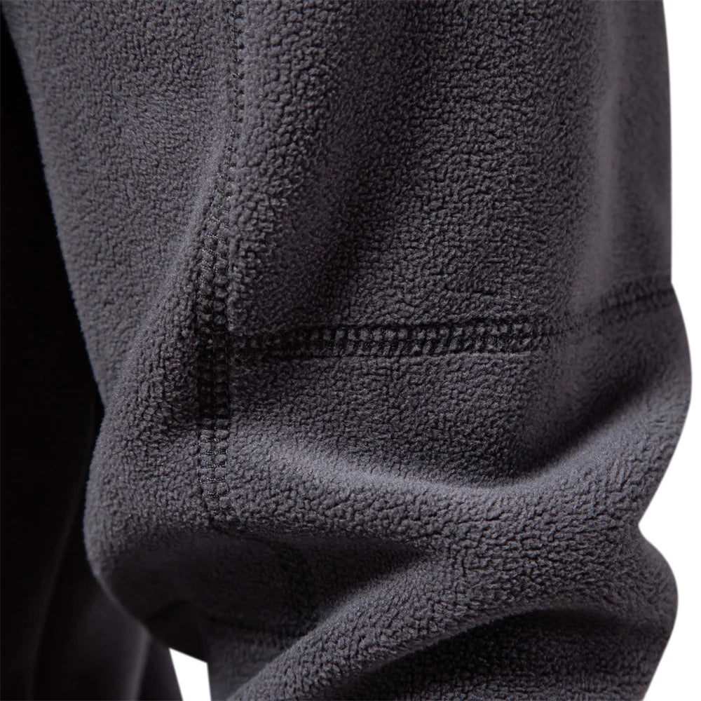 Men’s Fleece Jacket – Thick Warm Softshell Pullover Sweatshirt with Zipper Neck, Casual Winter Jacket