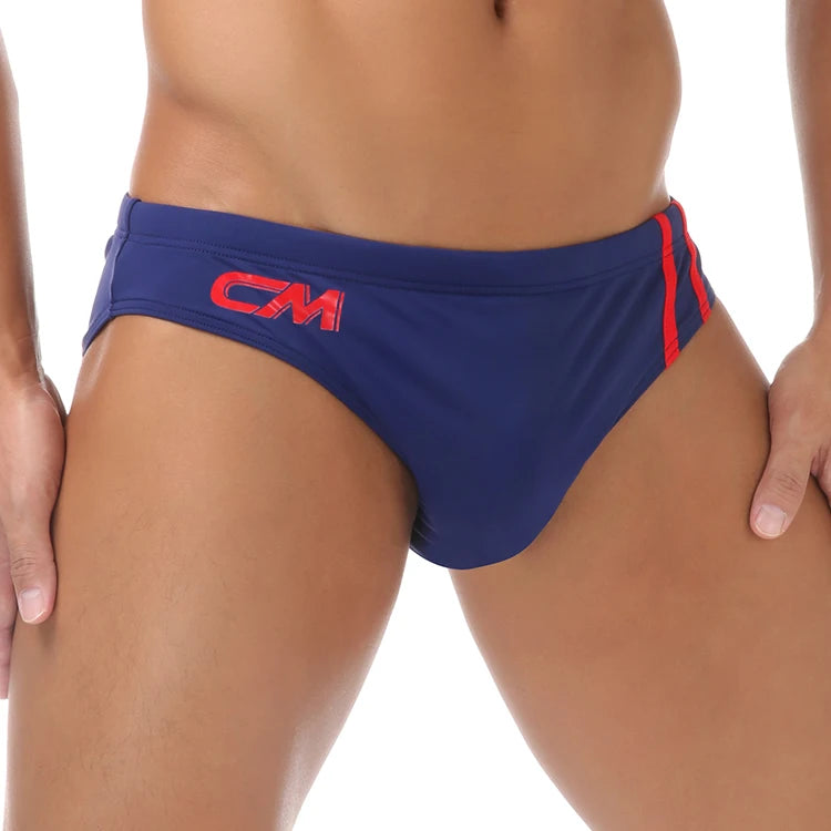 Men Swimming Briefs Drawstring Bathing Suit Shorts Summer Beaches Swimwear Comfortable Bulge Pouch Swim Trunks Pools Bathing
