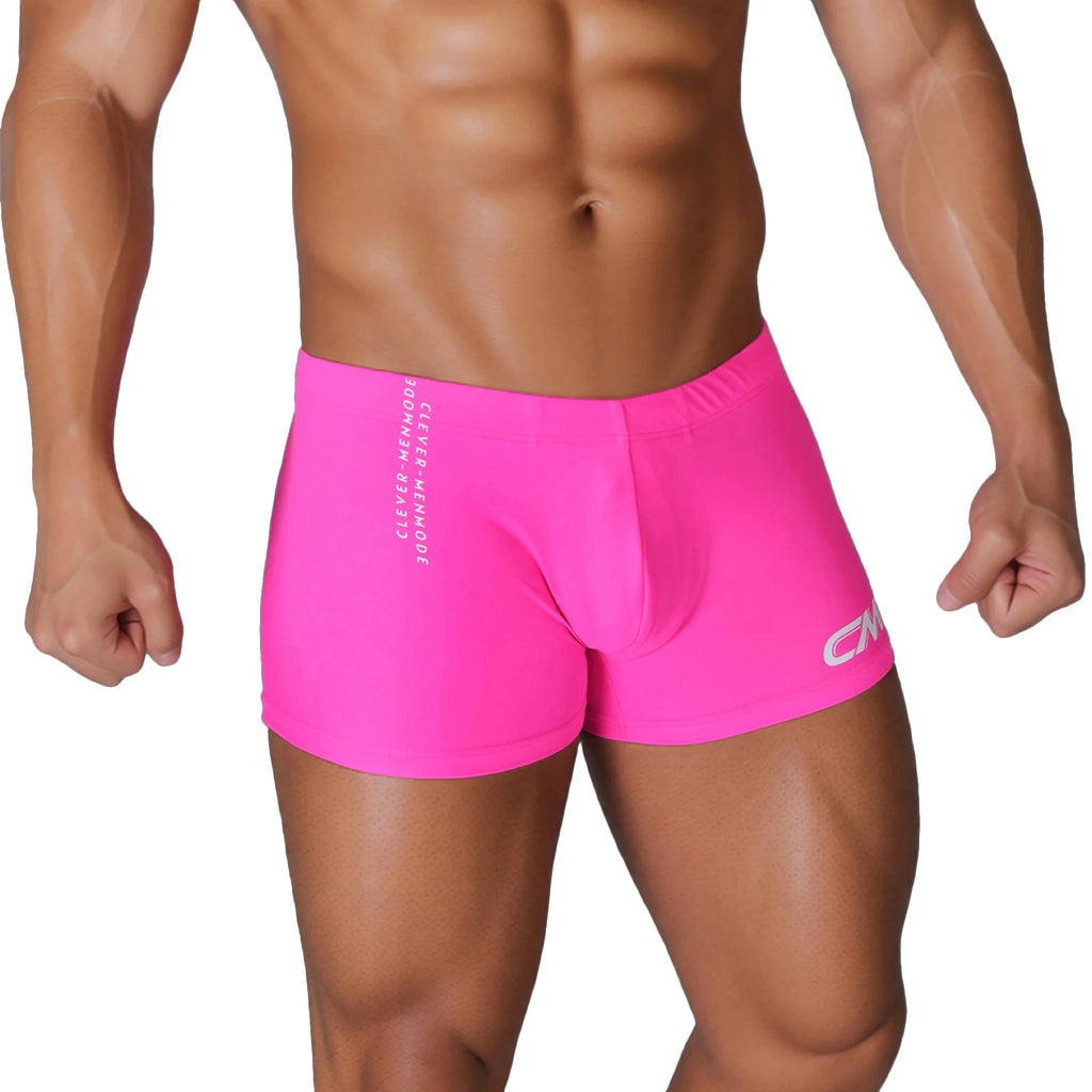 Men’s Swim Trunks with Bulge Pouch – Comfortable Drawstring Beach Shorts