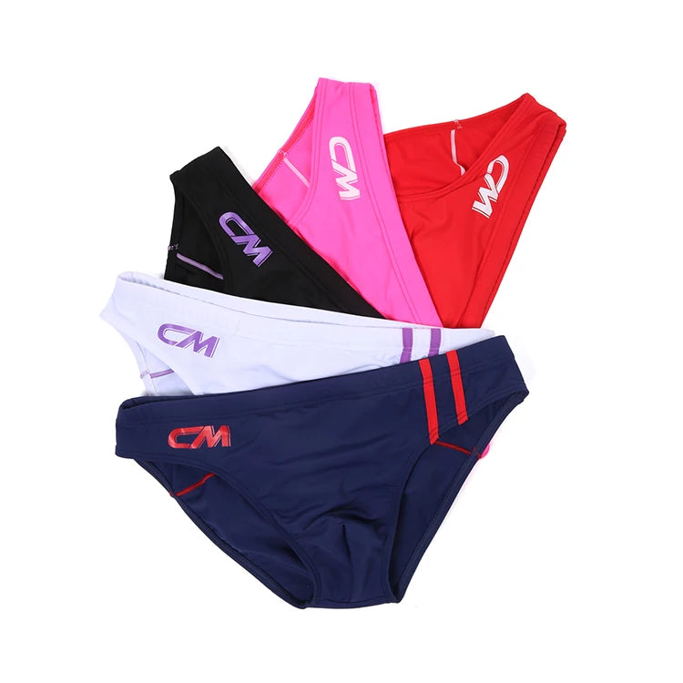 Men Swimming Briefs Drawstring Bathing Suit Shorts Summer Beaches Swimwear Comfortable Bulge Pouch Swim Trunks Pools Bathing