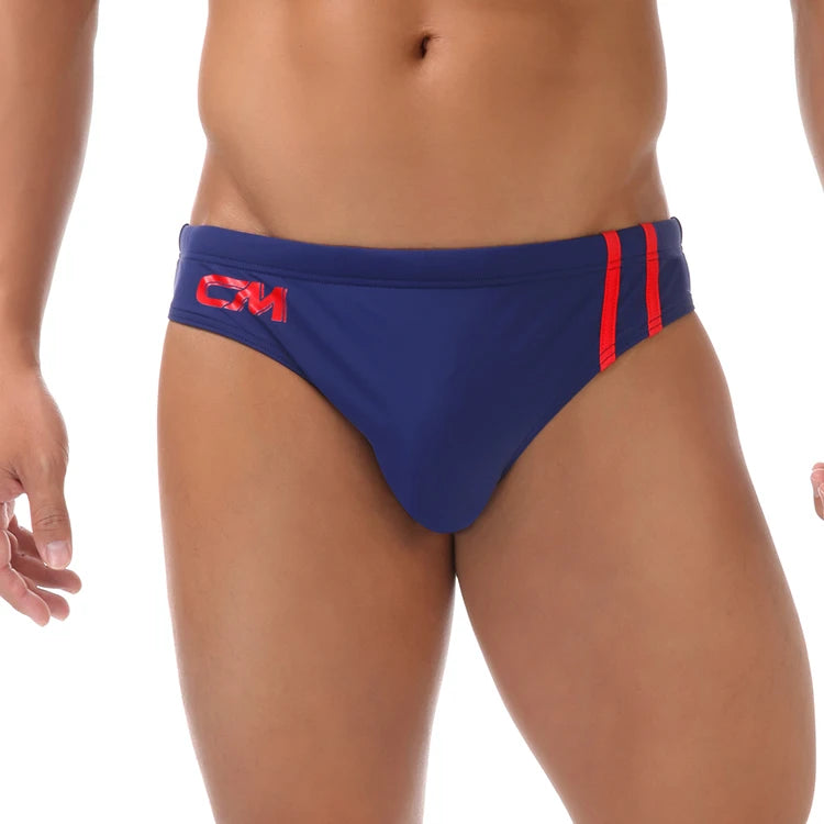 Men Swimming Briefs Drawstring Bathing Suit Shorts Summer Beaches Swimwear Comfortable Bulge Pouch Swim Trunks Pools Bathing